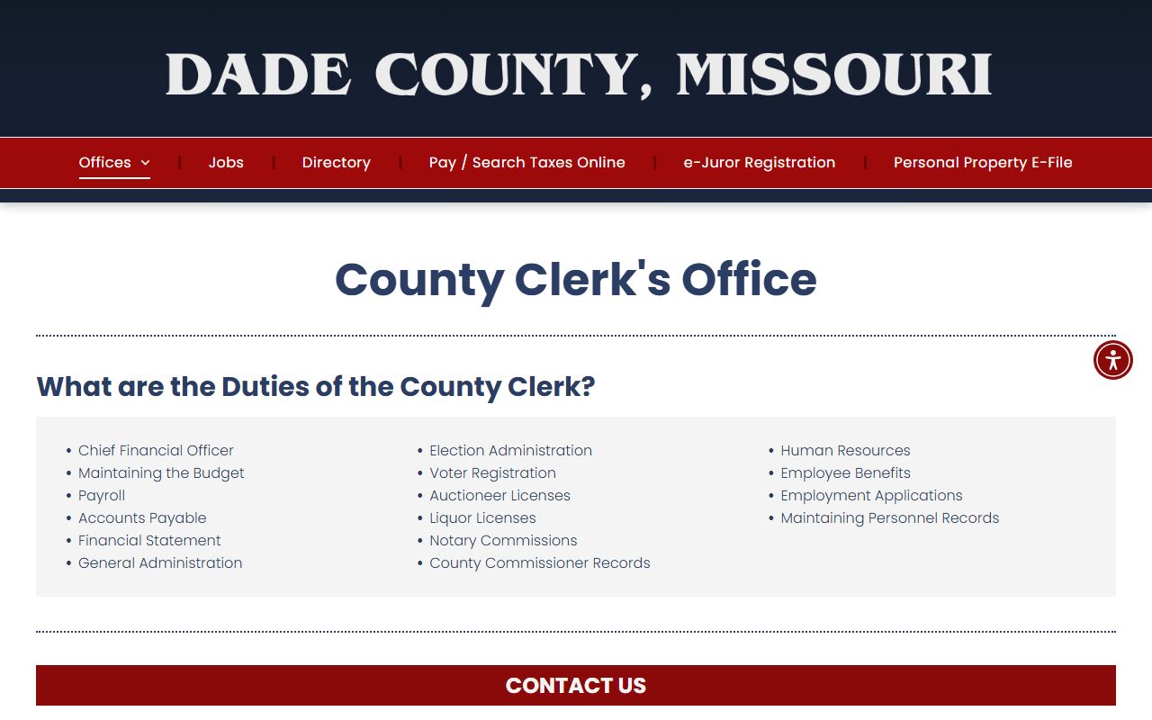 Dade County clerk office context for court records
