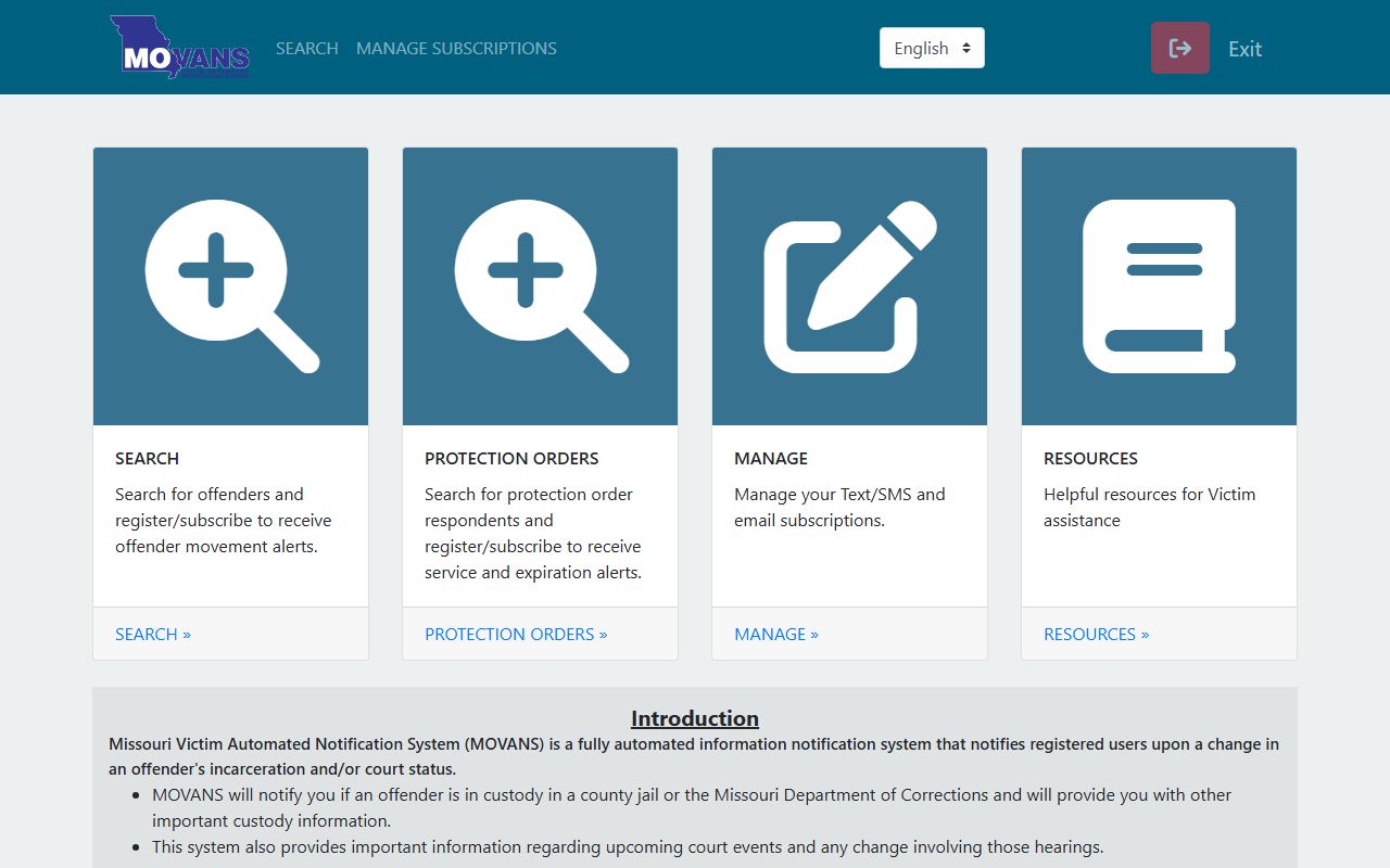 Dade County inmate records MOVANS public site